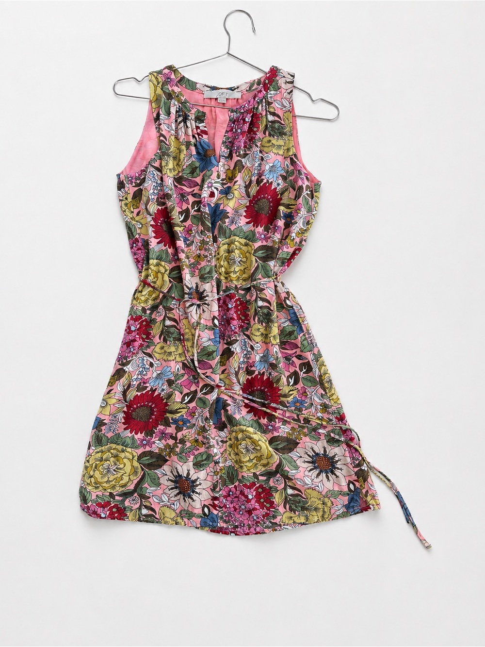 LOFT Petite Floral Summer Dress Size 2P - Picture 11 of 12